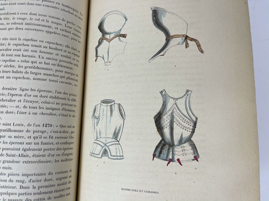 Antique 1847 First Volume Book: Costume Du Moyen Age: D'Apres Les Manuscripts Bruxelles With Color Plates 7 X 11 - See Photos [Photo 22]