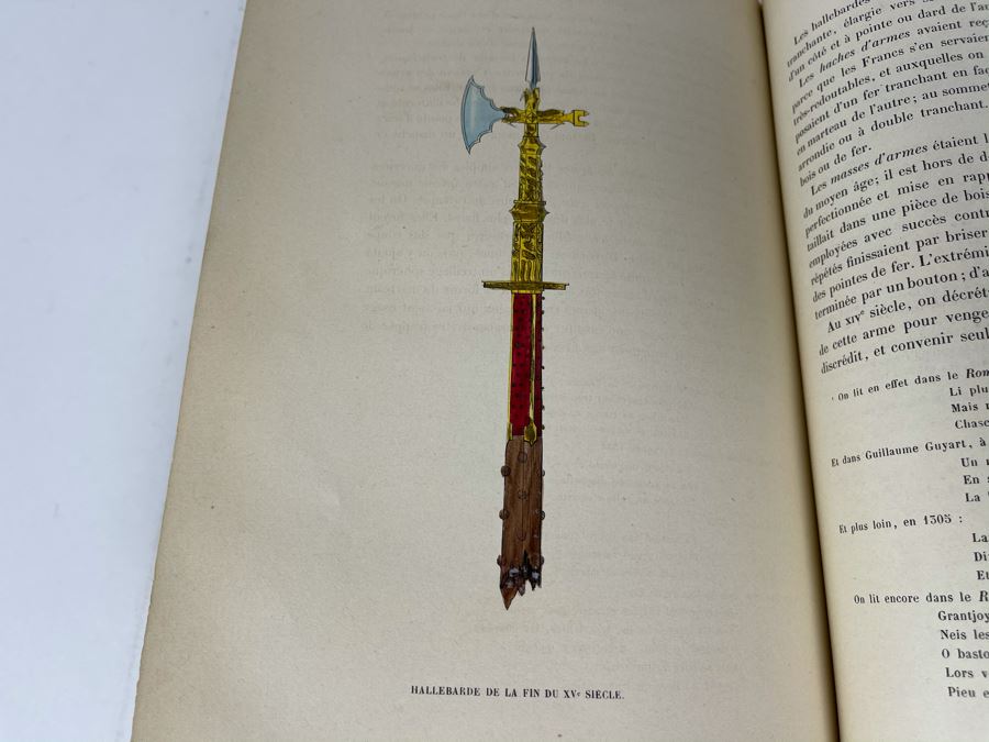 Antique 1847 First Volume Book: Costume Du Moyen Age: D'Apres Les Manuscripts Bruxelles With Color Plates 7 X 11 - See Photos [Photo 25]