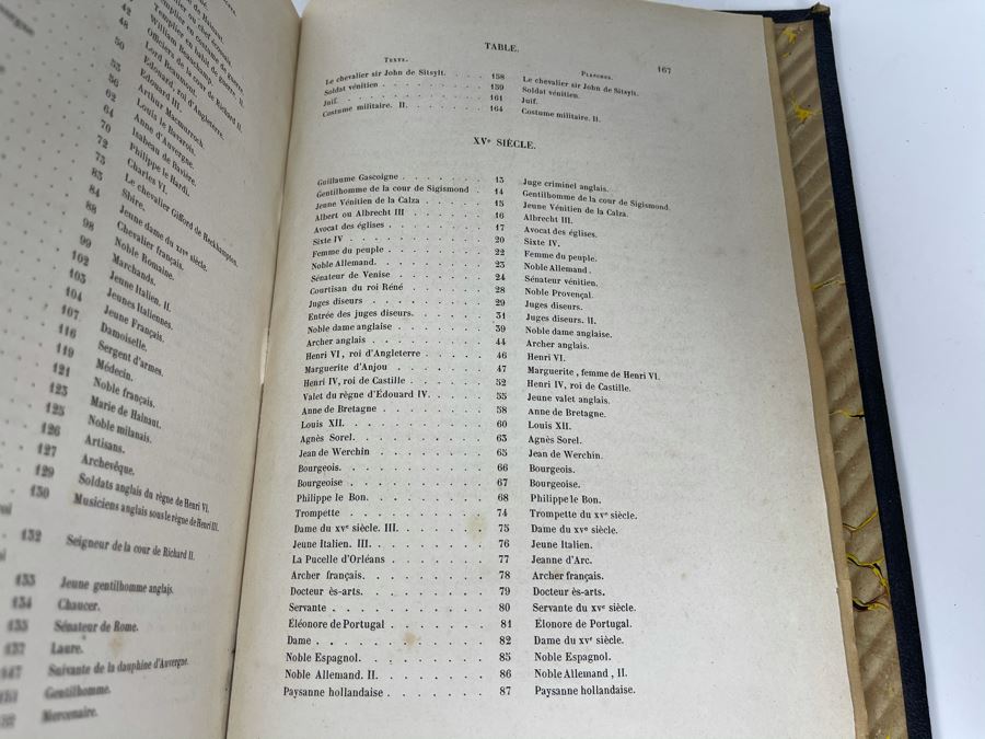 Antique 1847 Second Volume Book: Costume Du Moyen Age: D'Apres Les Manuscripts Bruxelles - 134 Color Plates - See Photos [Photo 44]