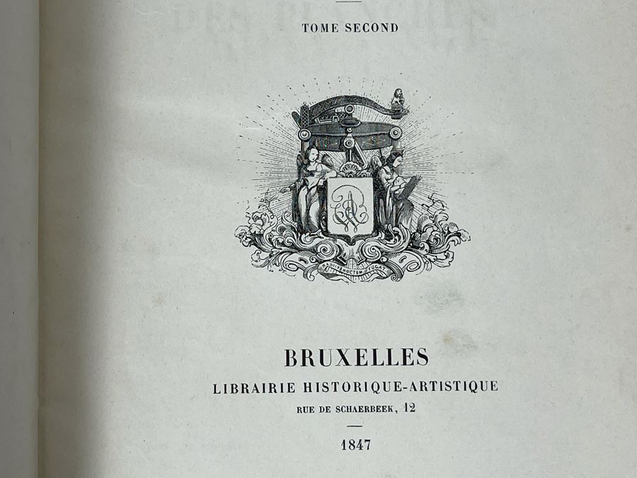 Antique 1847 Second Volume Book: Costume Du Moyen Age: D'Apres Les Manuscripts Bruxelles - 134 Color Plates - See Photos [Photo 9]
