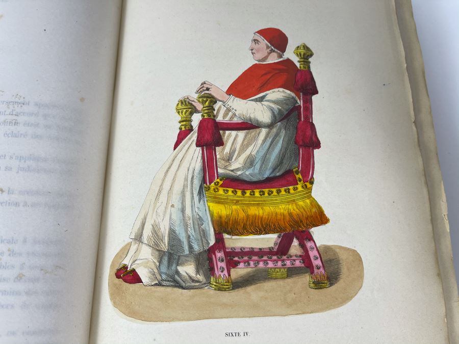 Antique 1847 Second Volume Book: Costume Du Moyen Age: D'Apres Les Manuscripts Bruxelles - 134 Color Plates - See Photos [Photo 25]