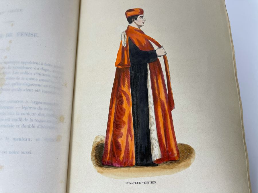 Antique 1847 Second Volume Book: Costume Du Moyen Age: D'Apres Les Manuscripts Bruxelles - 134 Color Plates - See Photos [Photo 28]