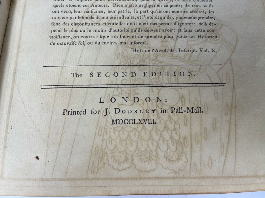 JUST ADDED - Antique 1768 Second Edition Book Historic Doubts On The Life And Reign Of King Richard The Third By Mr. Horace Walpole (Front Book Cover Is Loose) [Photo 7]