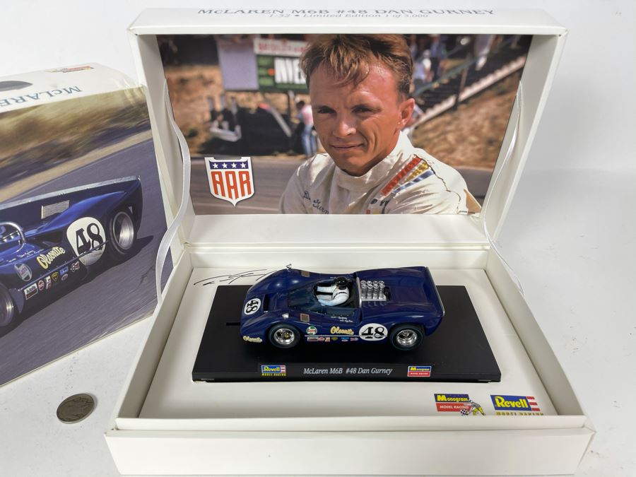 Limited Edition McLaren M6B #48 Dan Gurney Revell Slot Car 1 Of 3,000 With Box [Photo 3]