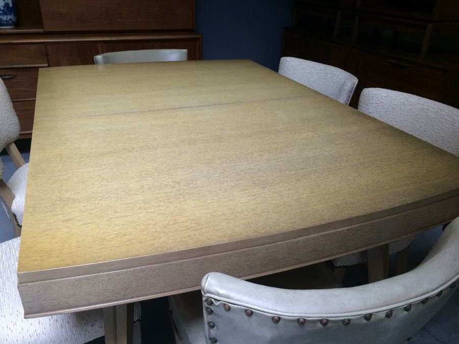 Rway R-Way Retro Mid Century Dining Table with 6 Chairs and 2 Hidden Leaves [Photo 7]