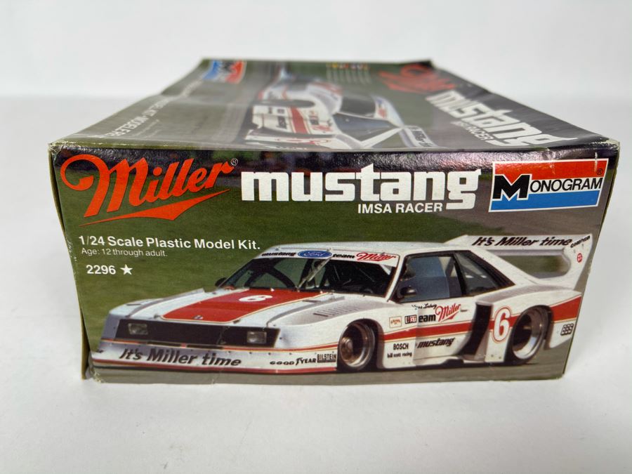 Monogram Miller Mustang IMSA Racer Car Model Kit 1982