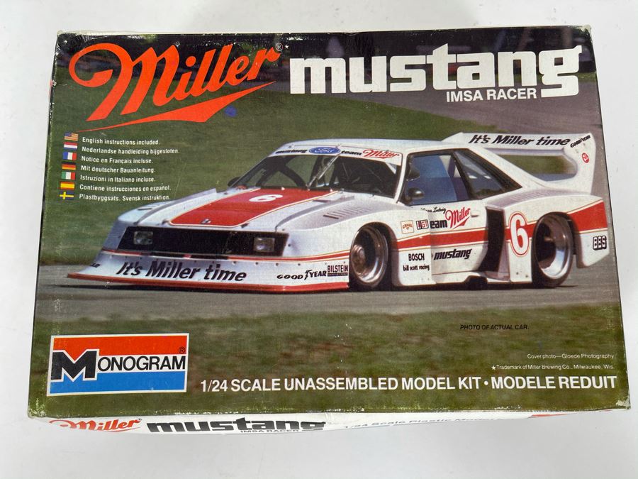 Monogram Miller Mustang IMSA Racer Car Model Kit 1982 [Photo 1]