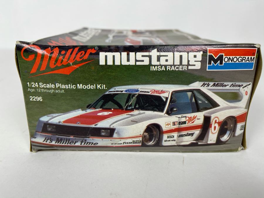 Monogram Miller Mustang Imsa Racer Car Model Kit 1982