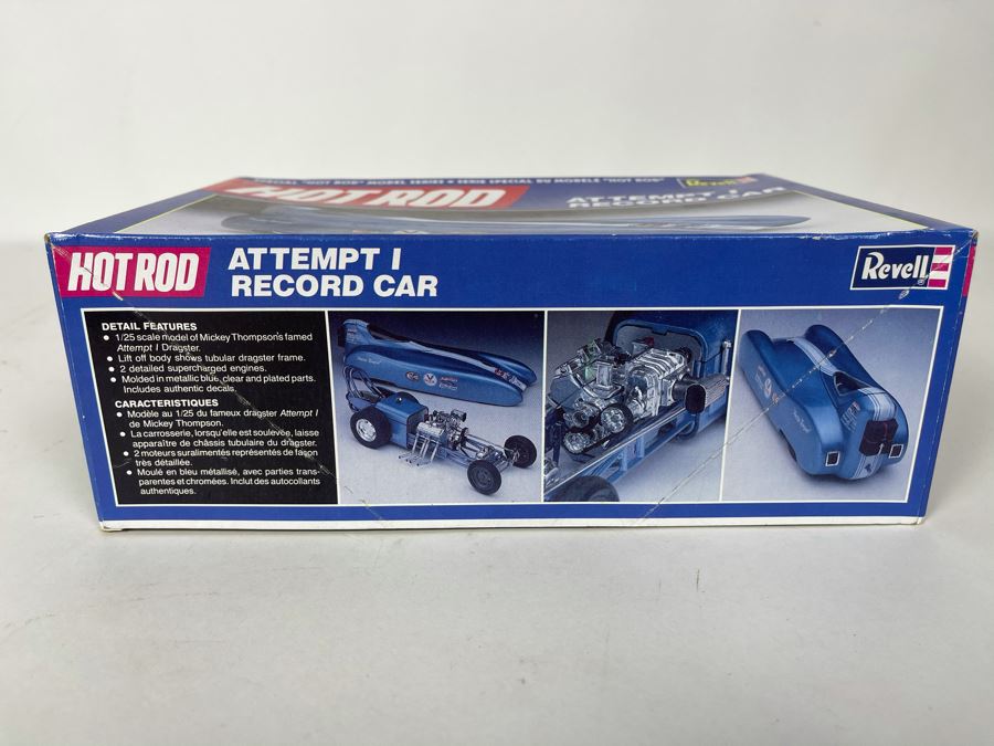 Revell Hot Rod Series Attempt I Record Car Model Kit 1989 [Photo 2]