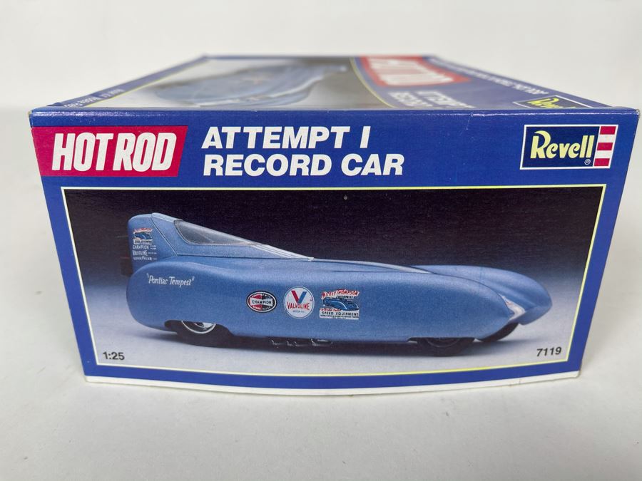 Revell Hot Rod Series Attempt I Record Car Model Kit 1989 [Photo 3]