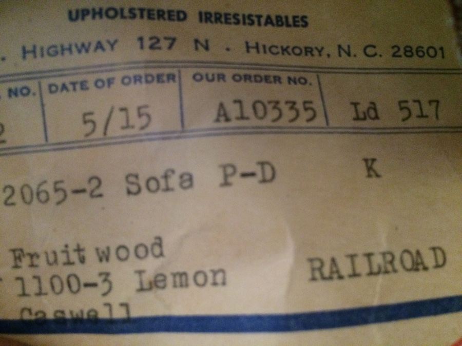 Mid-Century Yellow Sofa [Photo 8]