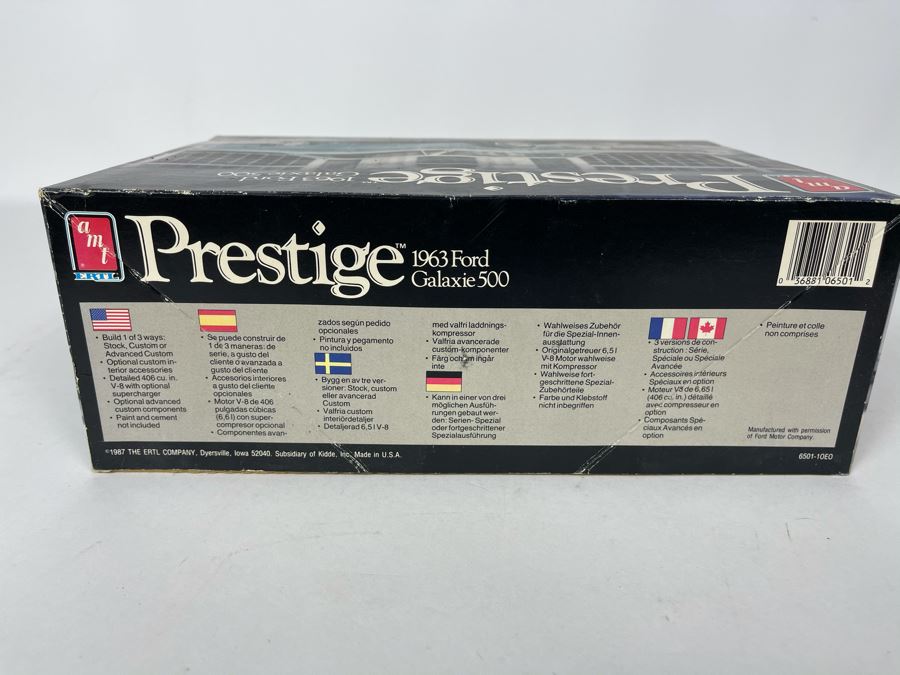 AMT Ertl Prestige 1963 Ford Galaxie 500 Car Model Kit 1987 [Photo 4]