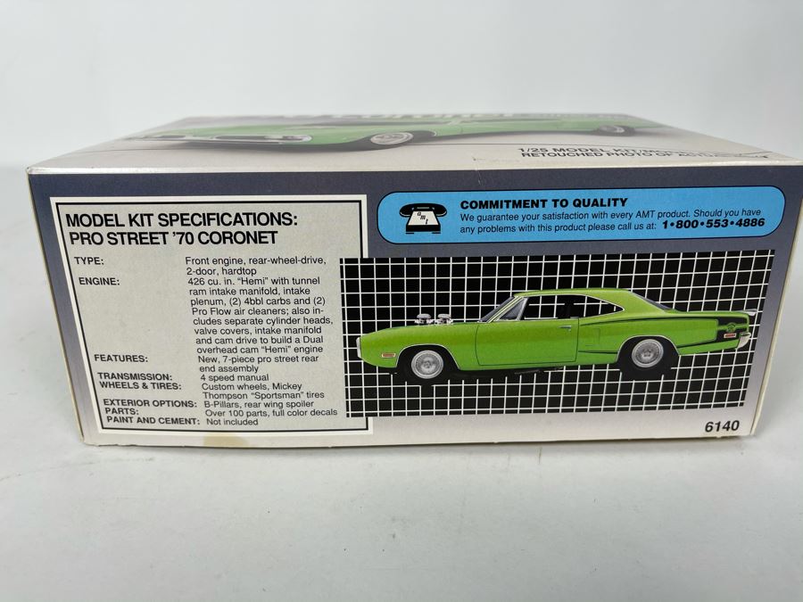 AMT Ertl Pro Street 1970 Coronet Super Bee Car Model Kit 1992 [Photo 2]