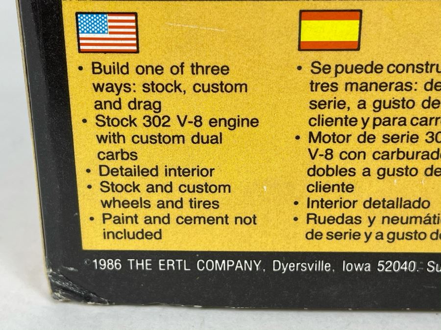 AMT Ertl 1966 Mustang Car Model Kit 1986 [Photo 5]