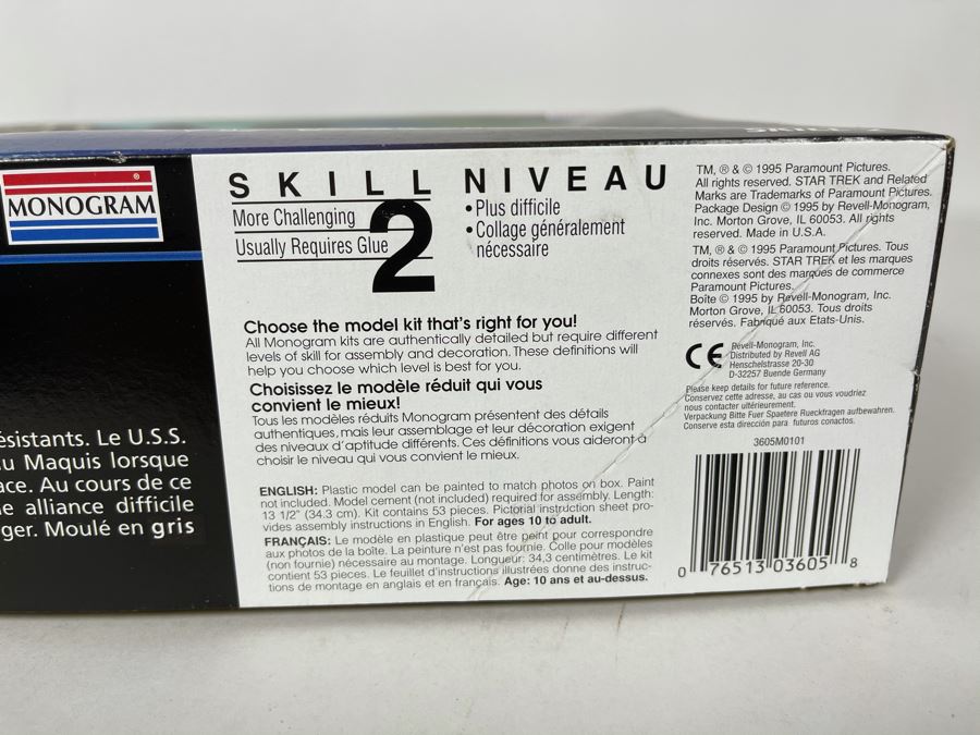 Monogram Star Trek Voyager Maquis Ship Model Kit 1995 [Photo 3]