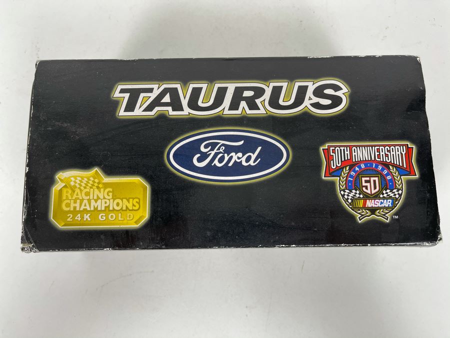 Limited Edition Racing Champions Ford Taurus 24K Gold Car Model With Box [Photo 7]