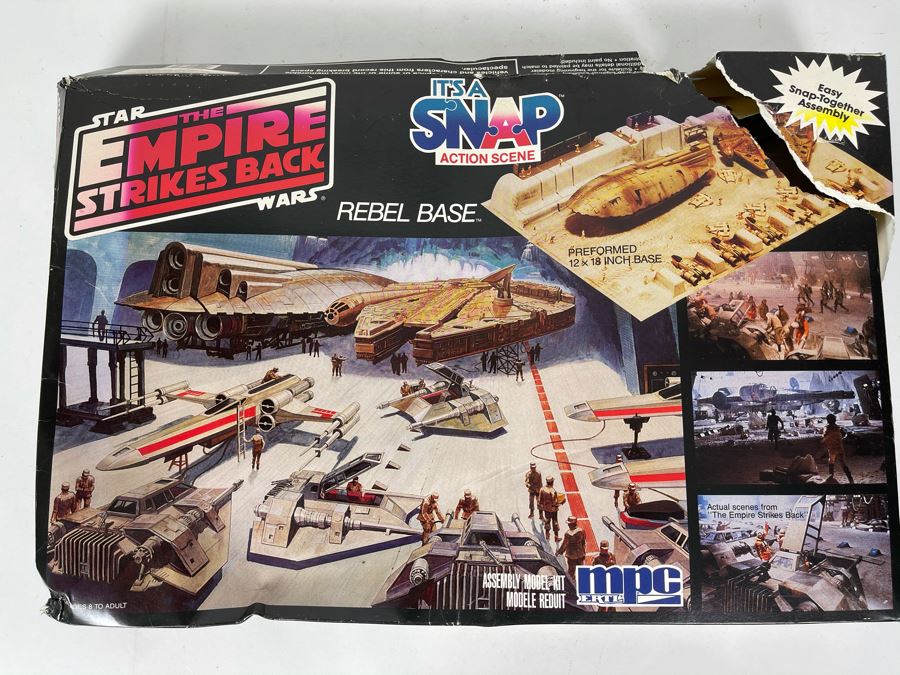MPC Ertl Star Wars The Empire Strikes Back Rebel Base Model Kit 1992 Damaged Box