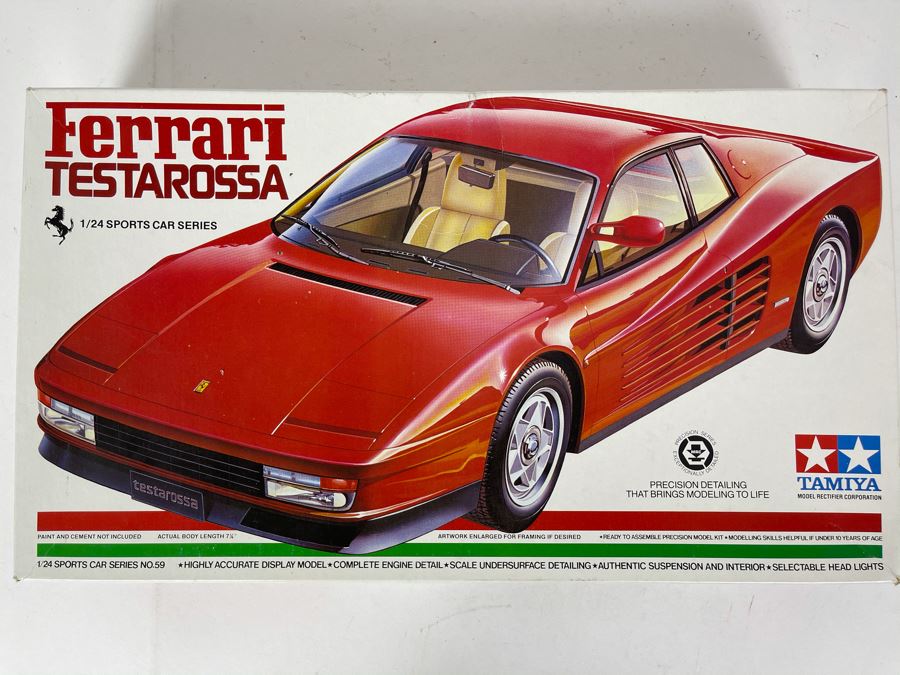 Japanese Tamiya Ferrari Testarossa Car Model Kit [Photo 1]