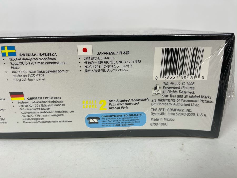 Sealed AMT Ertl Star Trek Cut-Away U.S.S. Enterprise NCC-1701 Model Kit 1995 [Photo 5]