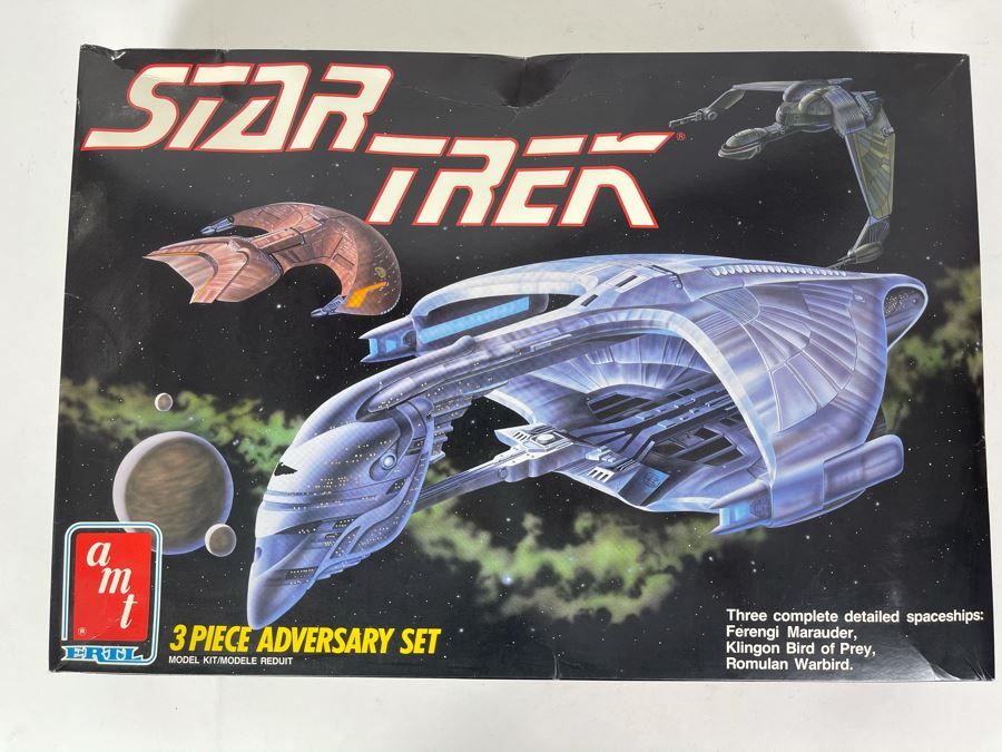 AMT Ertl Star Trek 3 Piece Adversary Set Model Kit 1989 [Photo 1]