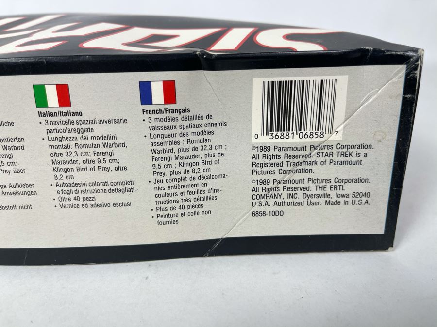 AMT Ertl Star Trek 3 Piece Adversary Set Model Kit 1989 [Photo 5]