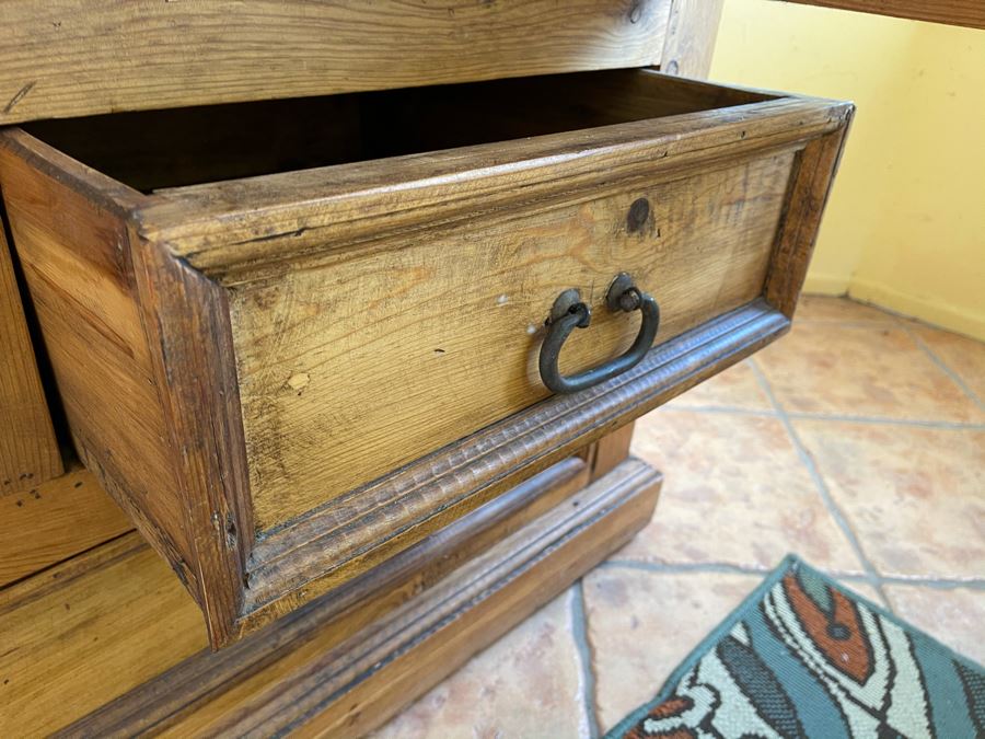 JUST ADDED - Pine Armoire Cabinet 47W  X 25D X 72.5H [Photo 8]