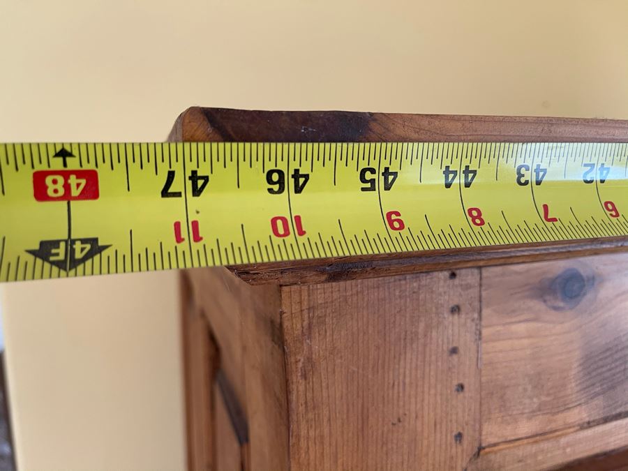 JUST ADDED - Pine Armoire Cabinet 47W  X 25D X 72.5H [Photo 10]