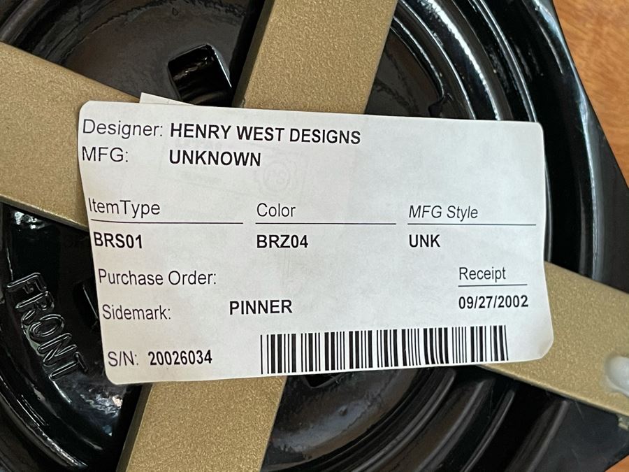 JUST ADDED - (3) Henry West Designs Metal Swivel Barstools (Heavy) [Photo 6]