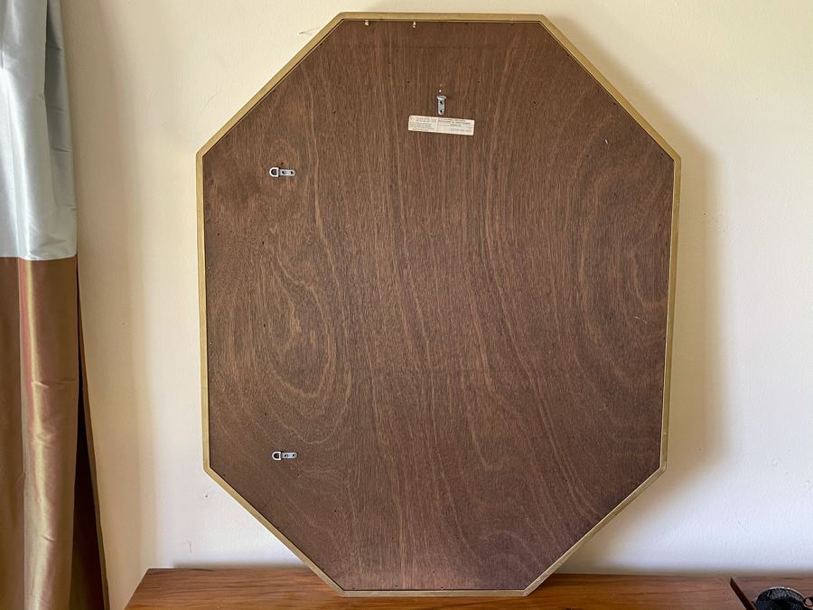 JUST ADDED - Vintage Gilt Wooden Wall Mirror Made In Belgium [Photo 5]