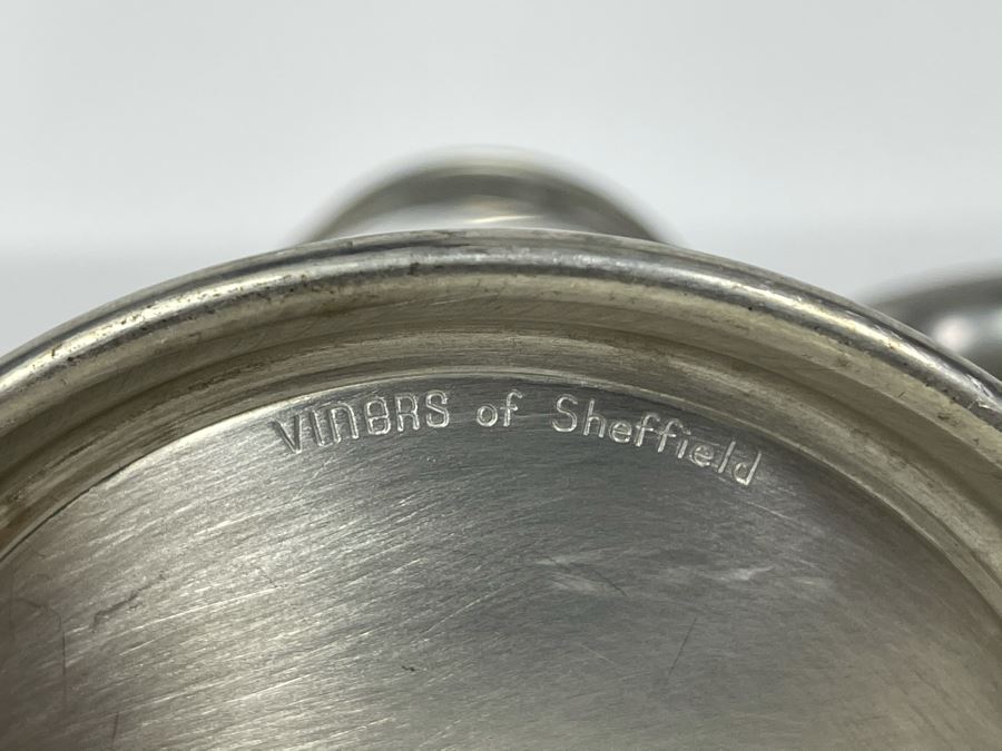 JUST ADDED - Viners Of Sheffield English Pewter Coffee Pot 9H, Creamer And Sugar [Photo 10]