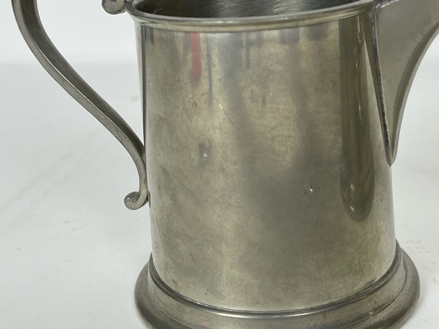 JUST ADDED - Viners Of Sheffield English Pewter Coffee Pot 9H, Creamer And Sugar [Photo 7]