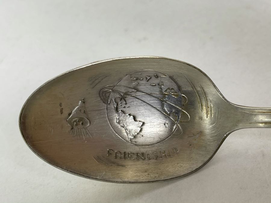 JUST ADDED - John F Kennedy Friendship WM Rogers Silverplate Spoon  [Photo 3]
