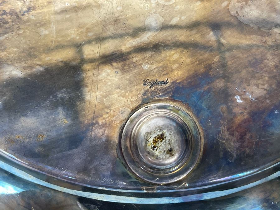 JUST ADDED - Vintage Ellis & Barker Silverplate Tray 10R [Photo 7]