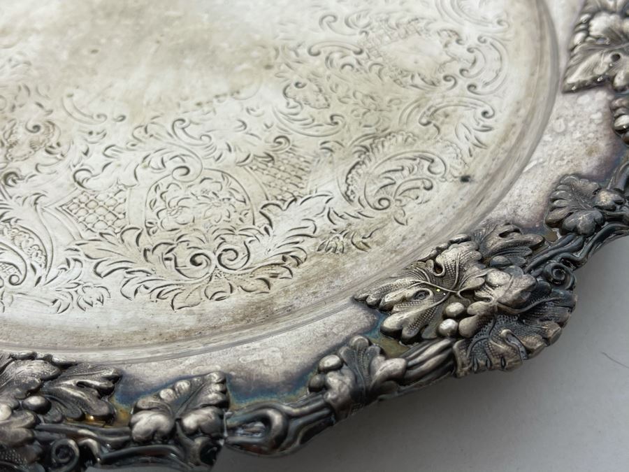 JUST ADDED - Vintage Ellis & Barker Silverplate Tray 10R [Photo 5]
