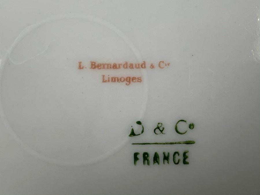 JUST ADDED - Set Of Nine Limoges France Plates By L. Bernardaud & Co - D & Co 9.75R [Photo 8]
