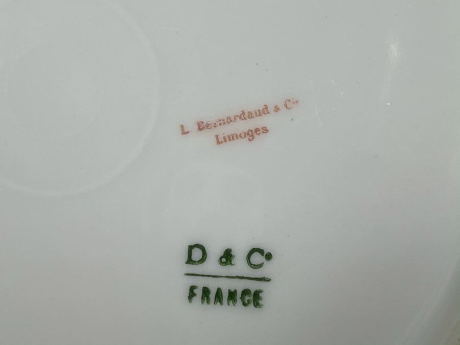 JUST ADDED - Set Of Nine Limoges France Plates By L. Bernardaud & Co - D & Co 9.75R [Photo 7]