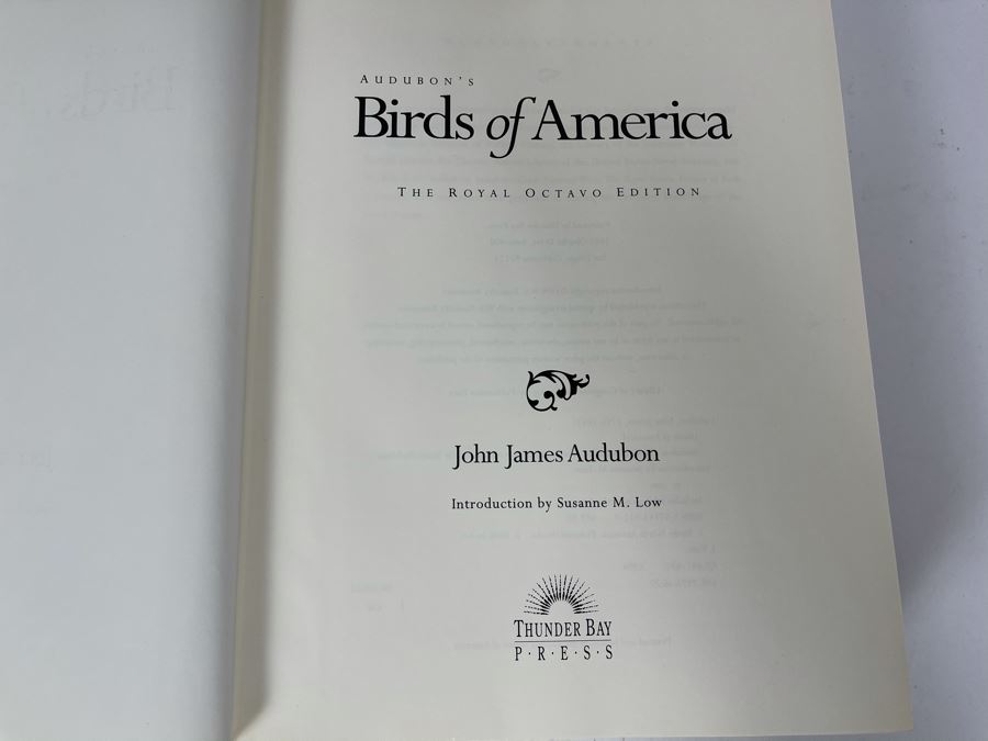 JUST ADDED - Audubon's Birds Of America - Containing All Of The Original Plates Reprinted From The First Royal Octavo Edition 1994 [Photo 4]