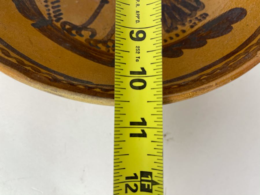JUST ADDED - Vintage Hand Painted Pottery Bowl 10.5W X 3H [Photo 6]