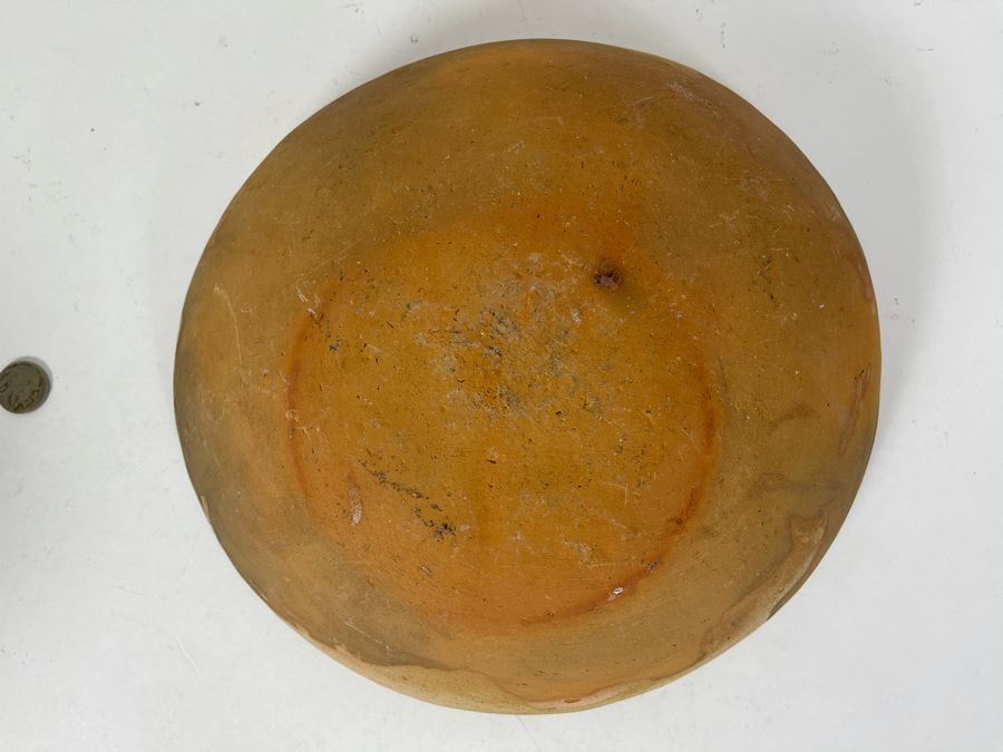 JUST ADDED - Vintage Hand Painted Pottery Bowl 10.5W X 3H [Photo 4]