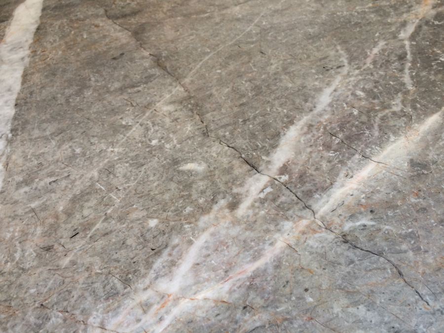 Large Square Coffee Table with Heavy Wrought Iron Base and Marble Top [Photo 8]