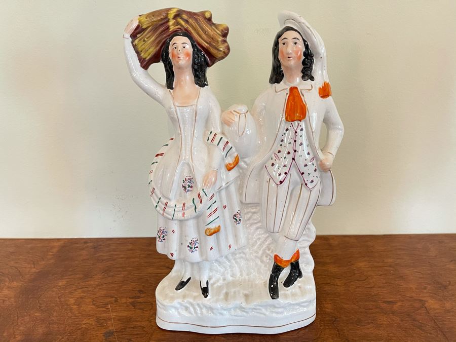 JUST ADDED - Vintage Hand Painted Italian Figurine 8W X 13H