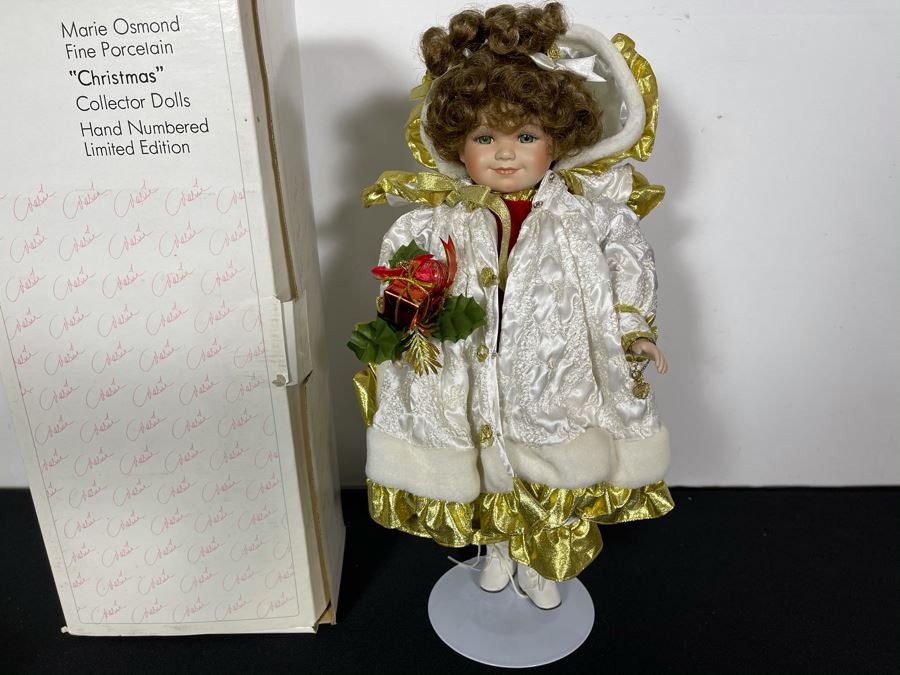 Limited Edition 1994 Marie Osmond Fine Porcelain Doll 'Christmas' 2769 Of 7500 16L With Box [Photo 4]
