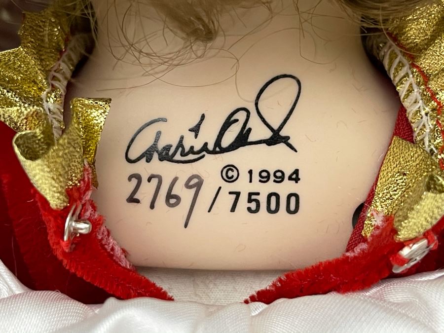 Limited Edition 1994 Marie Osmond Fine Porcelain Doll 'Christmas' 2769 Of 7500 16L With Box [Photo 9]