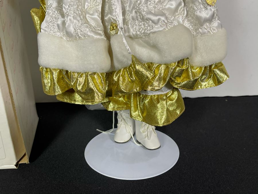 Limited Edition 1994 Marie Osmond Fine Porcelain Doll 'Christmas' 2769 Of 7500 16L With Box [Photo 7]