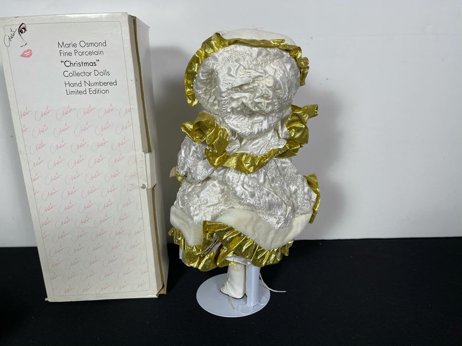 Limited Edition 1994 Marie Osmond Fine Porcelain Doll 'Christmas' 2769 Of 7500 16L With Box [Photo 8]