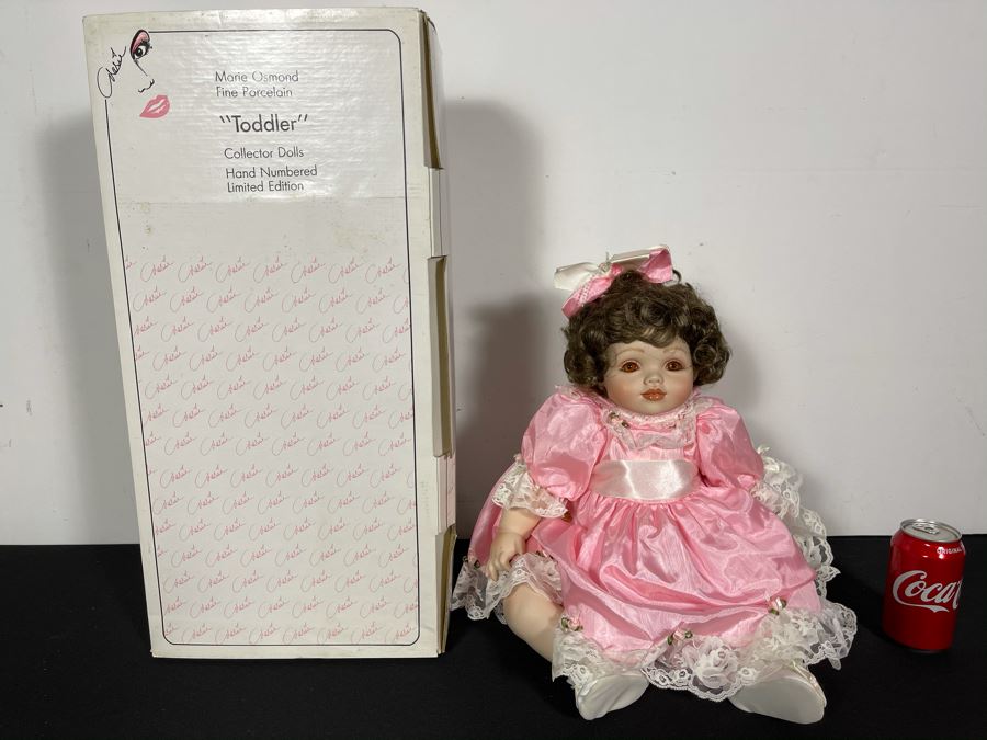 Limited Edition 1996 Marie Osmond Fine Porcelain Doll 'Toddler' 3141 Of 5000 20L With Box [Photo 3]