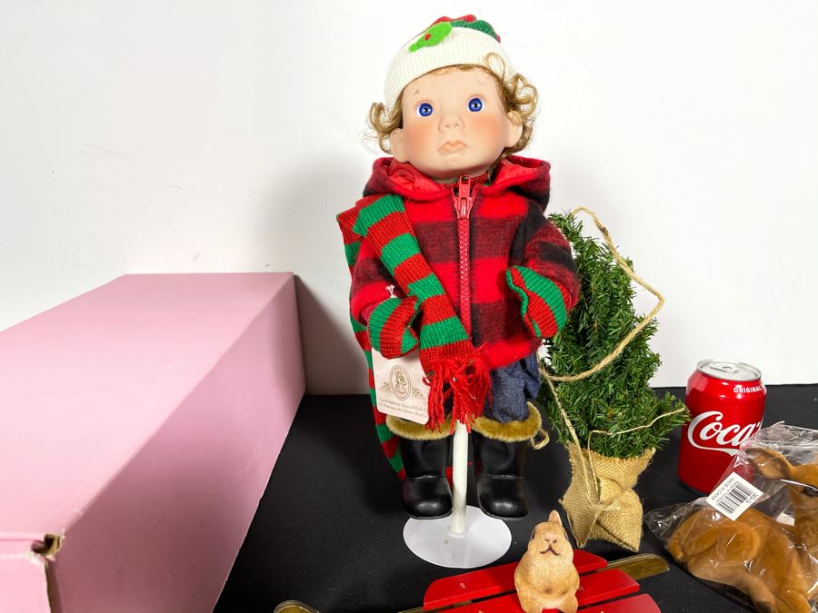 Limited Edition Lee Middleton Christmas Angel 1995 Doll 2129 Of 3000 With Box [Photo 4]