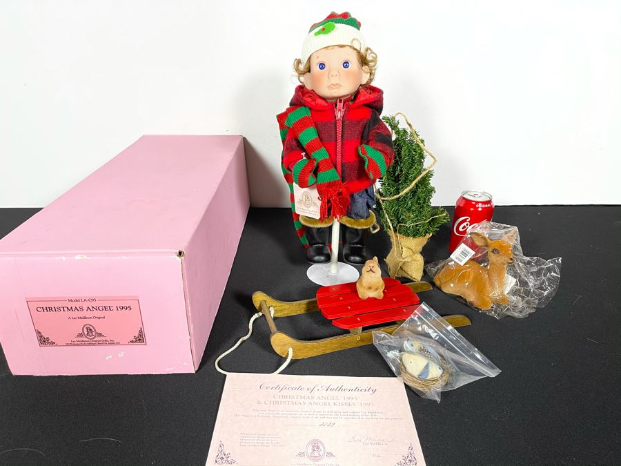 Limited Edition Lee Middleton Christmas Angel 1995 Doll 2129 Of 3000 With Box [Photo 3]