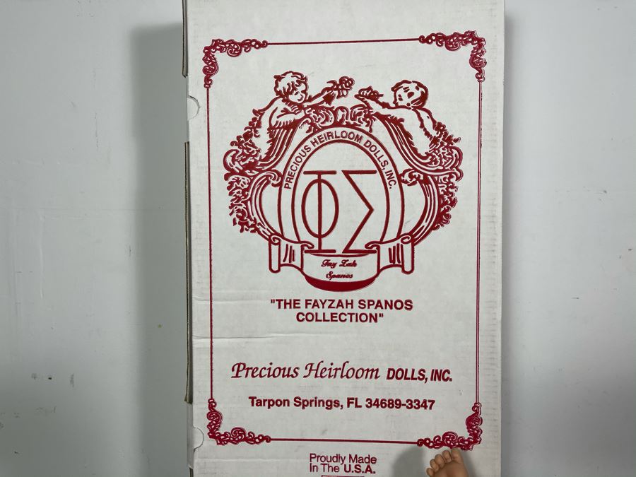 Vintage 2001 Limited Edition Fayzah Spanos Collectible Doll Hand Signed By Fayzah Spanos Precious Heirloom Dolls Designer 131 Of 500 With Box 26L [Photo 9]