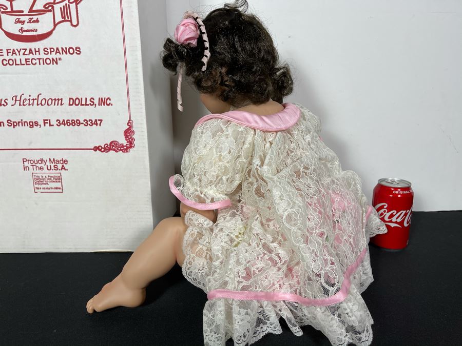 Vintage 2001 Limited Edition Fayzah Spanos Collectible Doll Hand Signed By Fayzah Spanos Precious Heirloom Dolls Designer 131 Of 500 With Box 26L [Photo 7]
